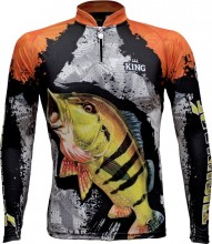 Camiseta Pesca King Brasil Manga Longa UV-50 KFF-600