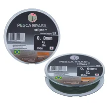 Linha Pesca Brasil Multifilamento 5X Eclipse Pro 150m Verde Musgo
