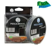 Linha Pesca Brasil Multifilamento 5X Eclipse Pro 150m Cinza